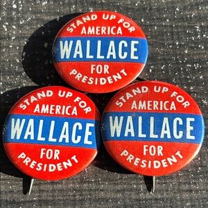 Vintage Wallace for President Buttons